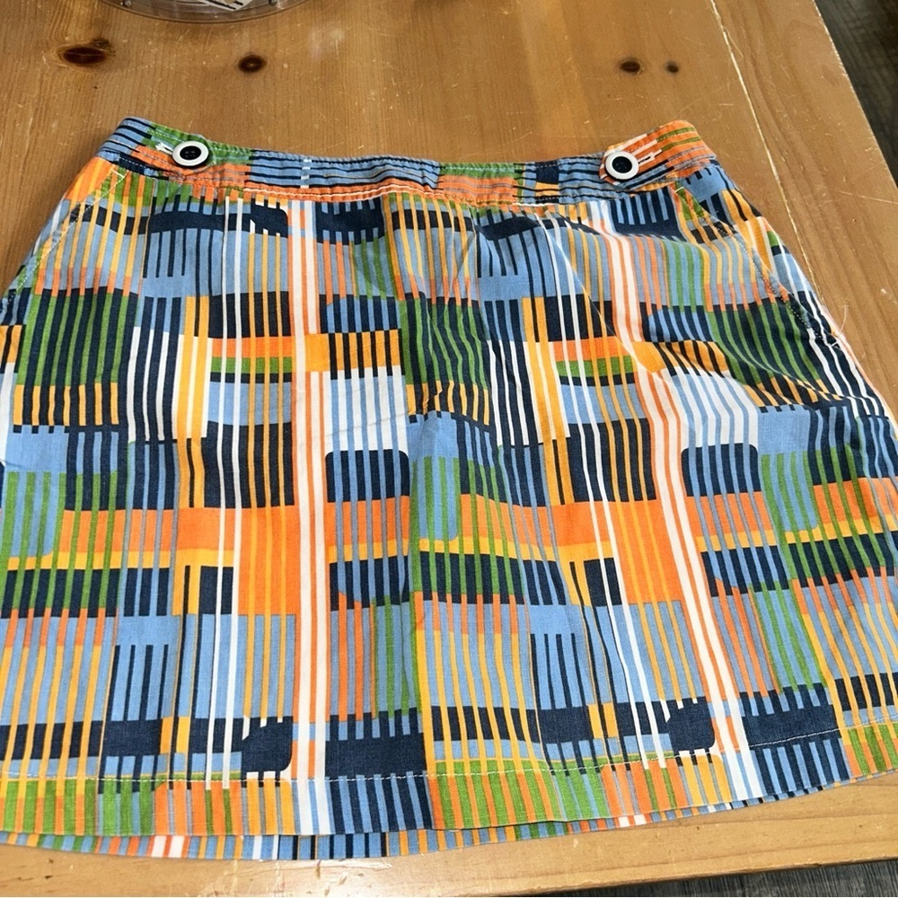 Colorful Geometric Patterned Skirt